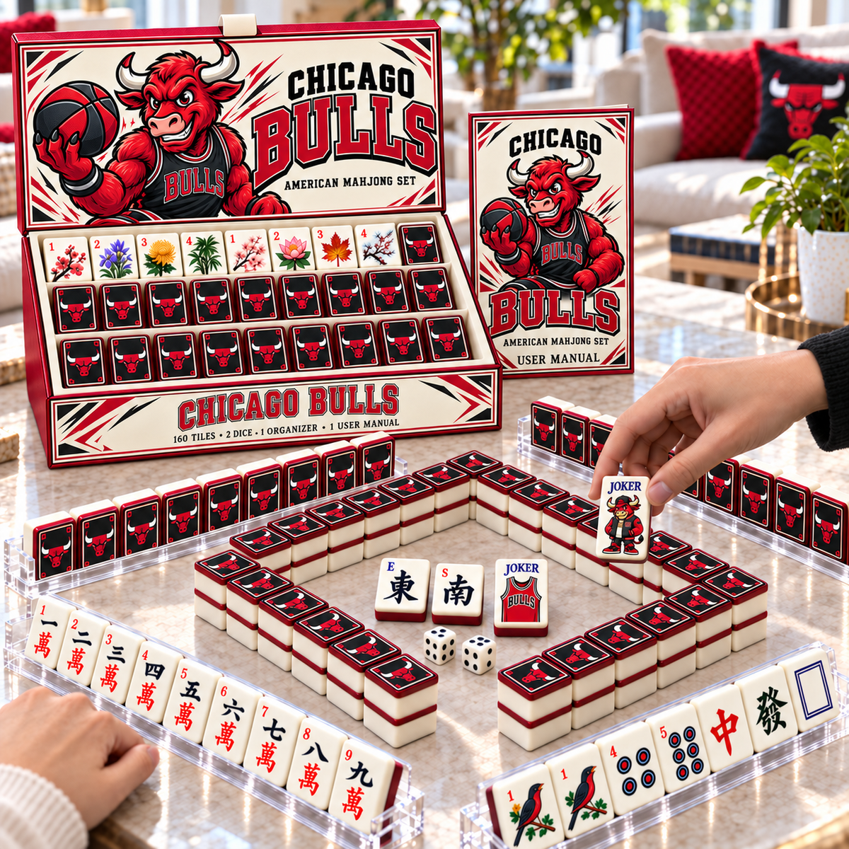 Premium CGB Mahjong Tiles Set TTMH
