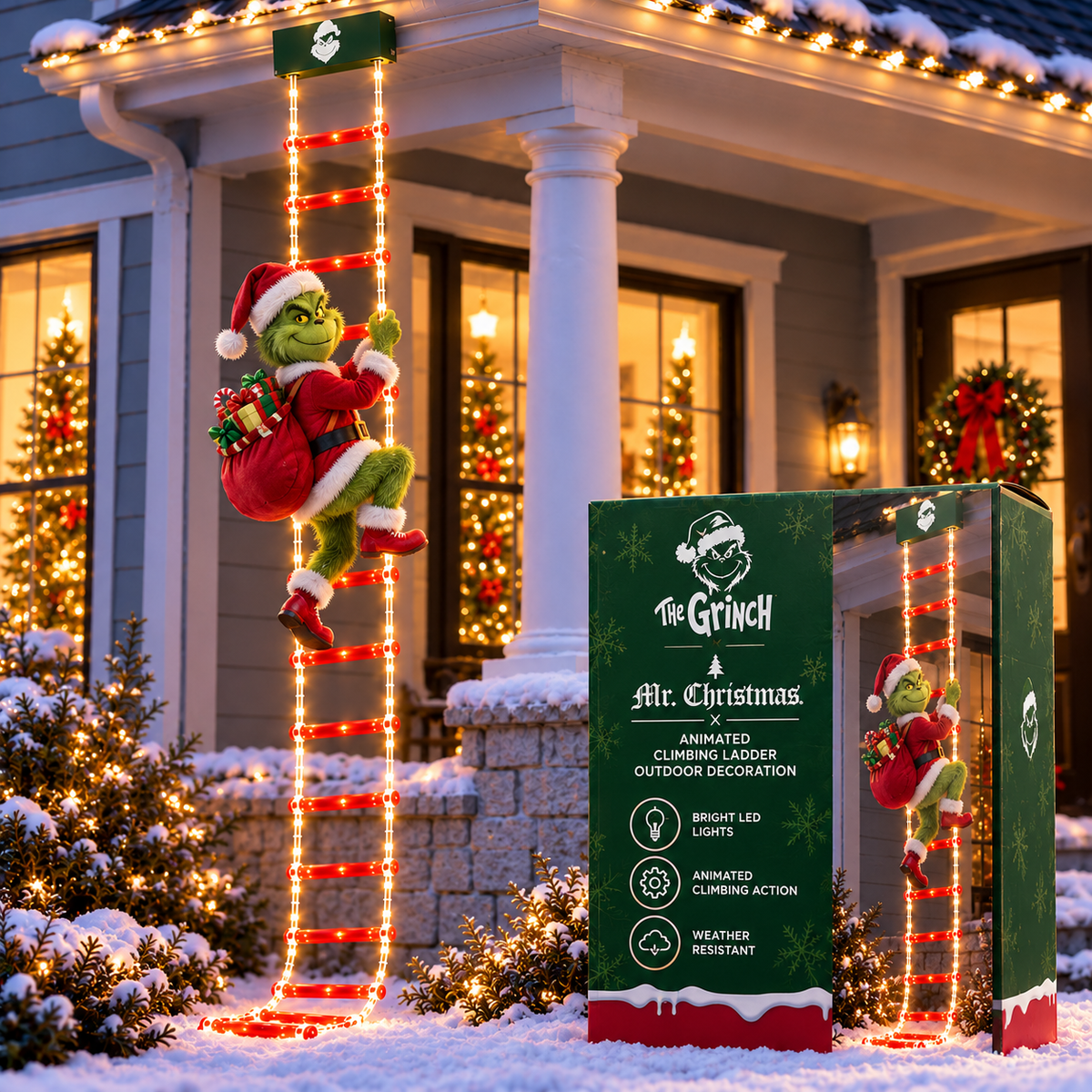 TGR Animated Climbing Ladder Christmas Decoration BMD